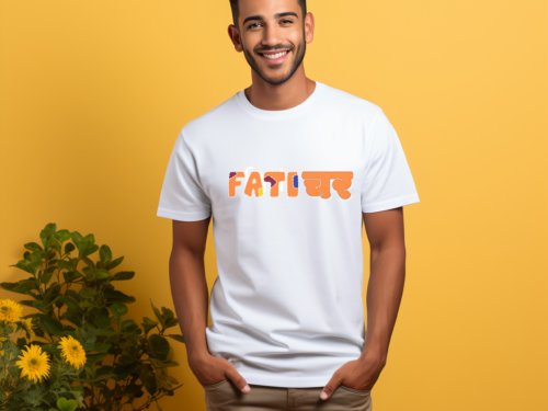 FatiChar 240 GSM Premium Cotton T-Shirt – White Edition