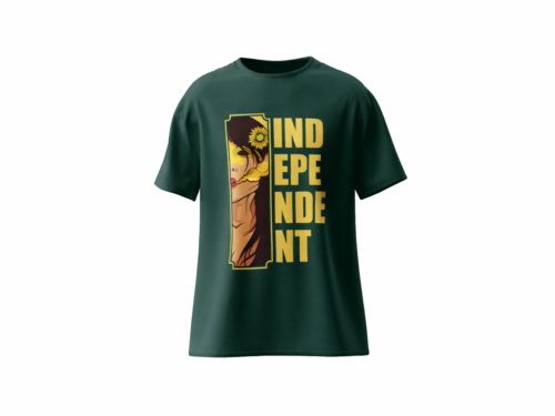 Independent Spirit 240 GSM Premium Cotton T-Shirt – Forest Green Edition